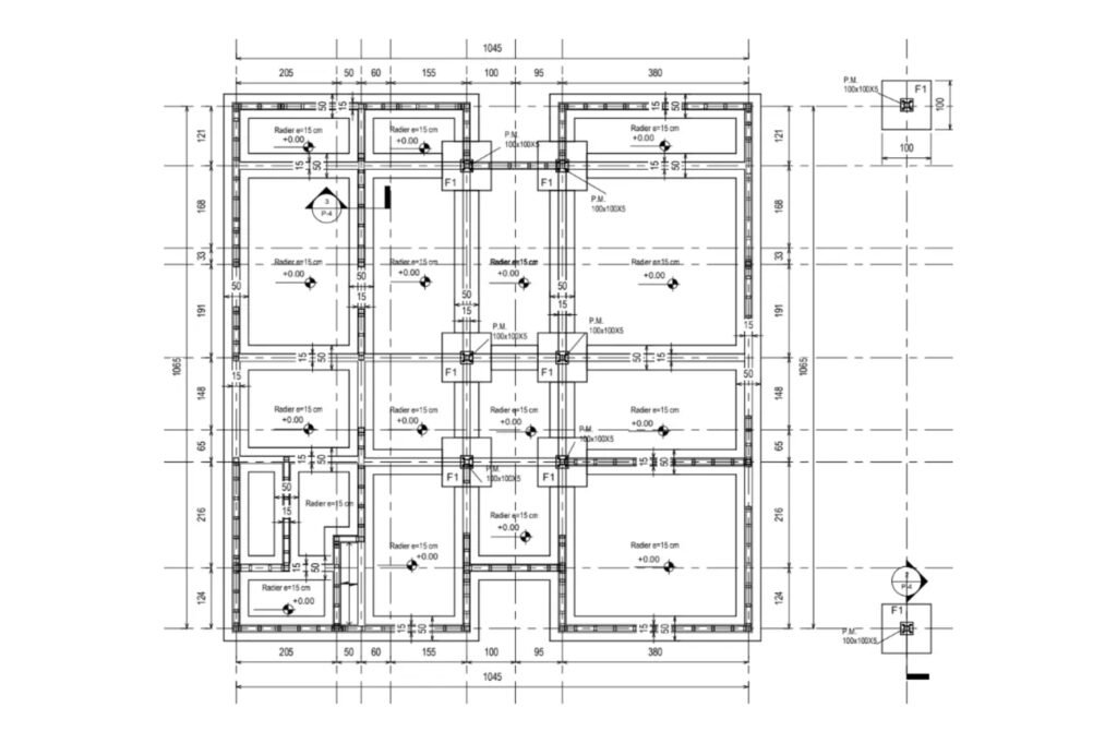 Planos de Cimentación - Arquitectos 808